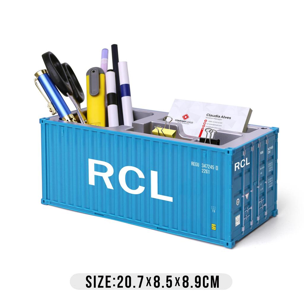 Portalápices Personalizado con Forma de Contenedor de Envío DHL con Logo