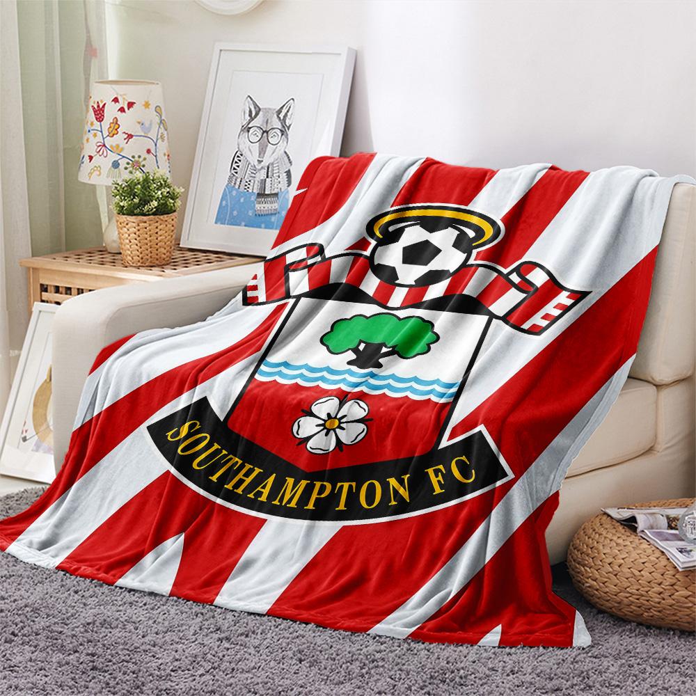 Southampton FC Flannel Blanket, High Quality Comfortable for All Seasons, Home Decor, Warmth and Comfort