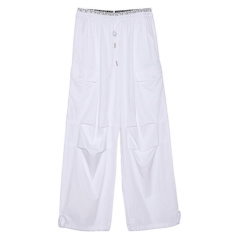 

Tuogu Paratrooper Lightweight Wide-Leg Pants - Slimming, Drapey Casual Street Dance Wear for Spring/Summer Medium
