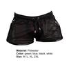 Breathable Short Pants Drawstring Design Polyester Quick Drying Adjustable Men Summer Mesh Pants for Daily Wear
