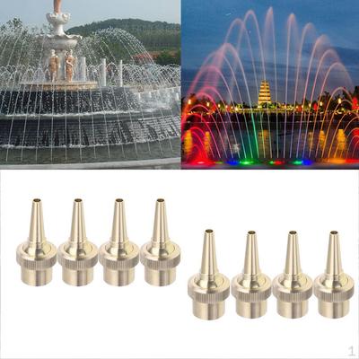1/2 Inch Brass Multi Direction Fountain Nozzle Spray Sprinkler Head, Pack of 8