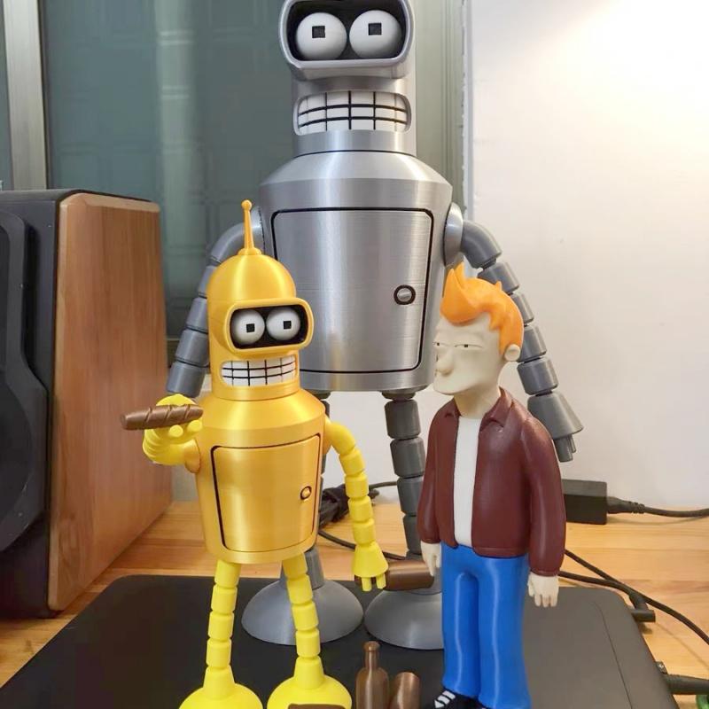 Cartoon Futurama Fry & Bender Action Figure Model Toys Gifts For Kids