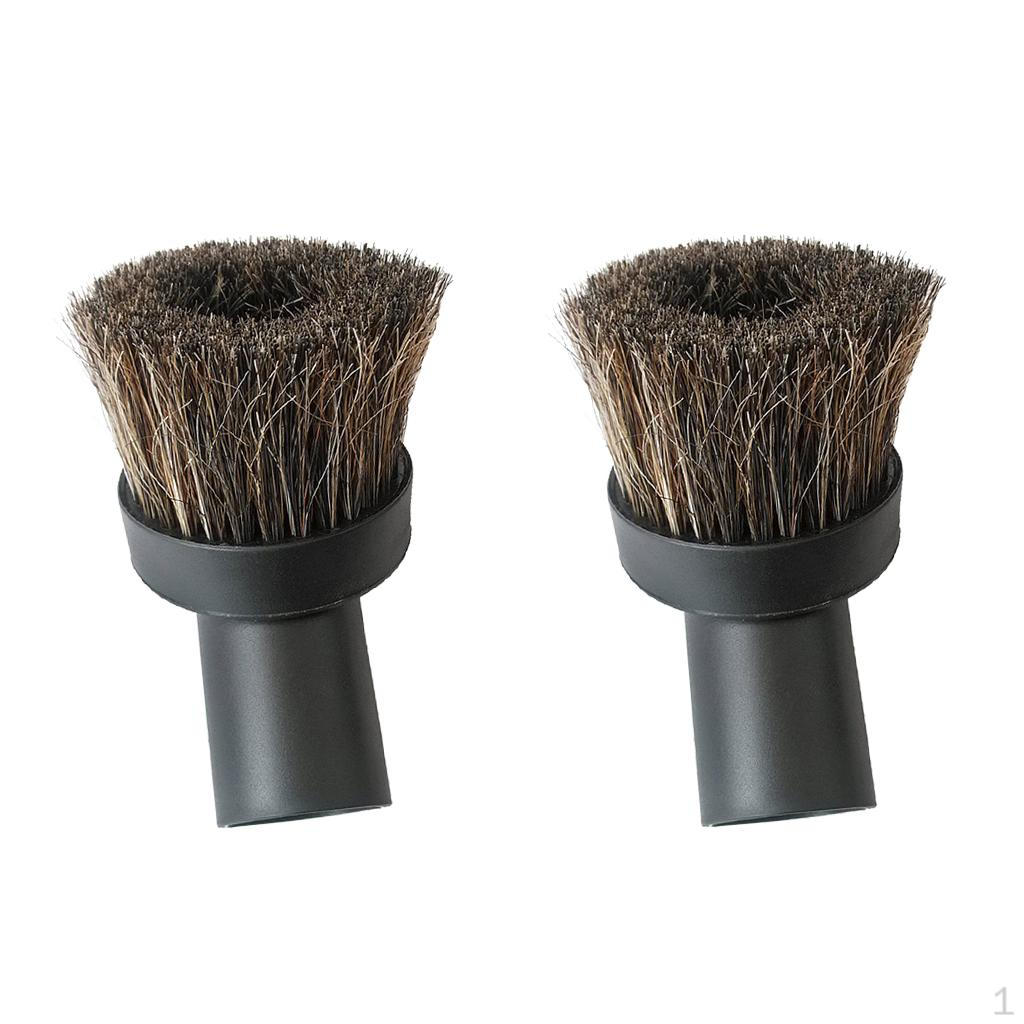 

Набор из 2 шт. Круглая насадка-щетка для пыли из конского волоса для пылесоса 32 мм