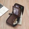 Luxury Men’s Wallet Leather Mens Purse Male 3 Flod  Zipper Money Clip Card Holders with Coin Pocket Rfid Wallets Gifts for Men Money Bag