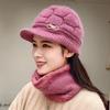 Autumn and Winter Hat Old Woman Warm Grandma Hat Mother Hat Old Lady Fleece Knitted Wool Hat