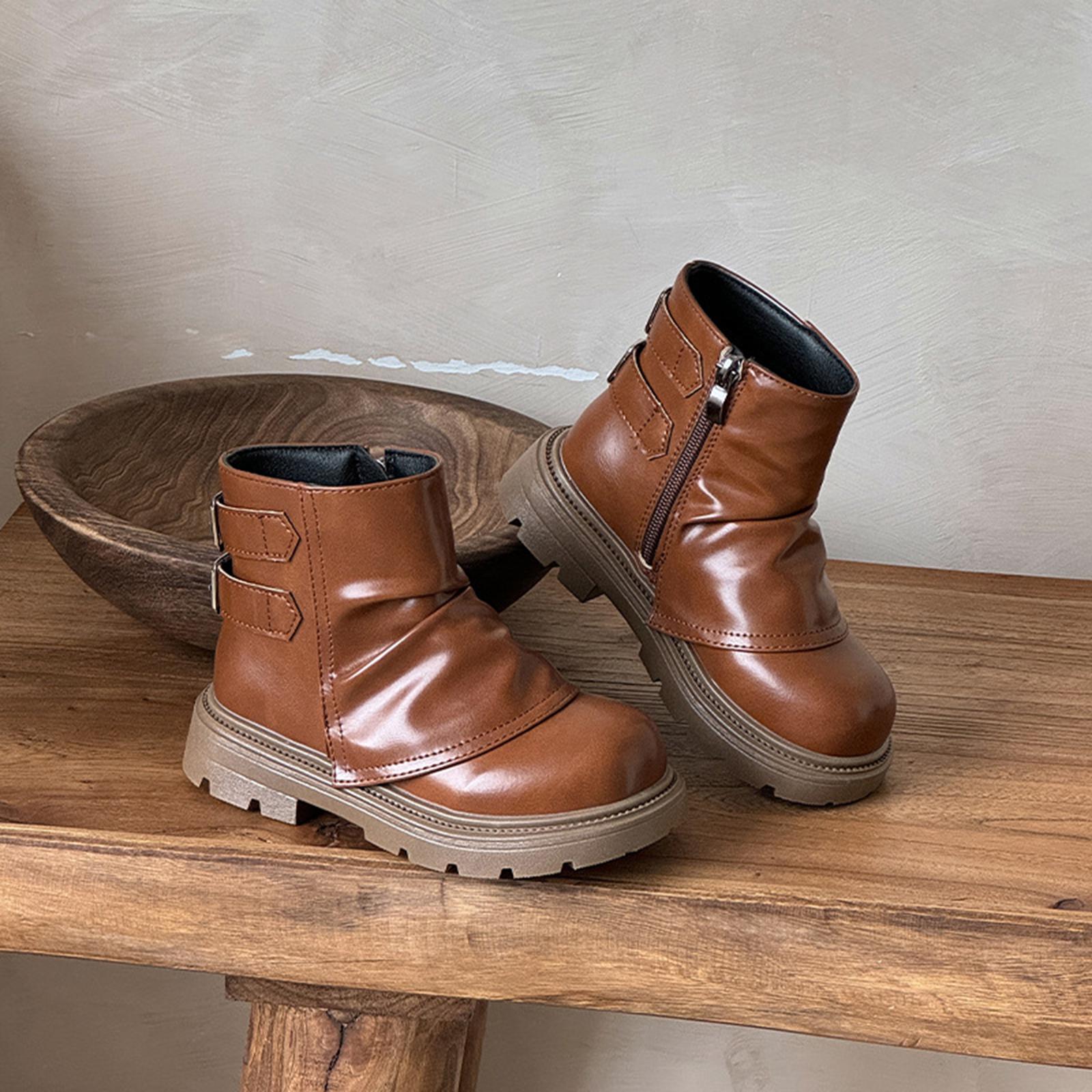 

Children s Boots, Single Boots, Color, Cute, Fashionable, Exquisite Short Boots 29 коричневий