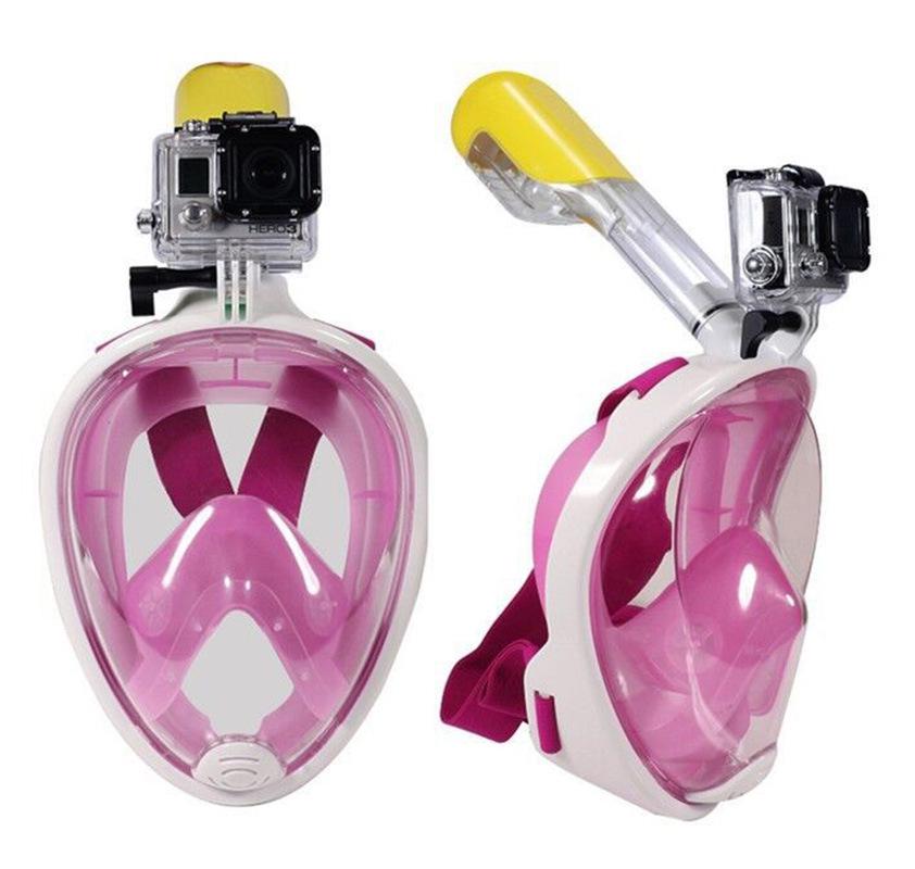 First Gen Anti-Fog Silicone Diving Mask for Adults & Kids - Full Dry Snorkeling & Swimming Equipment