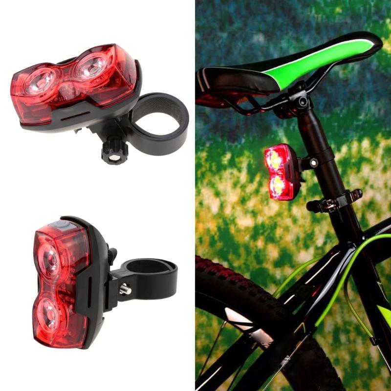 2 LED Bicycles Light 3 Modes Bike Tail Light Flashlight Waterproof Cycling Safety Warning Flashing Light for Cycling