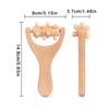Wooden Roller Massager Therapy Body Massager Face Shoulder Neck Hand Push Rolling Massager Body Soothing Relaxing Massage Tools