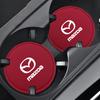 2025 Hot Car Interior Leather Coaster Water Cup Bottle Holder Anti-slip Pad Mat For Mazda 2 3 6 8 RX8 MX3 CX4 CX-5 CX-7 CX-9 CX-