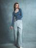 RENNESMIA Elastic Waist Wide Pants_Gray