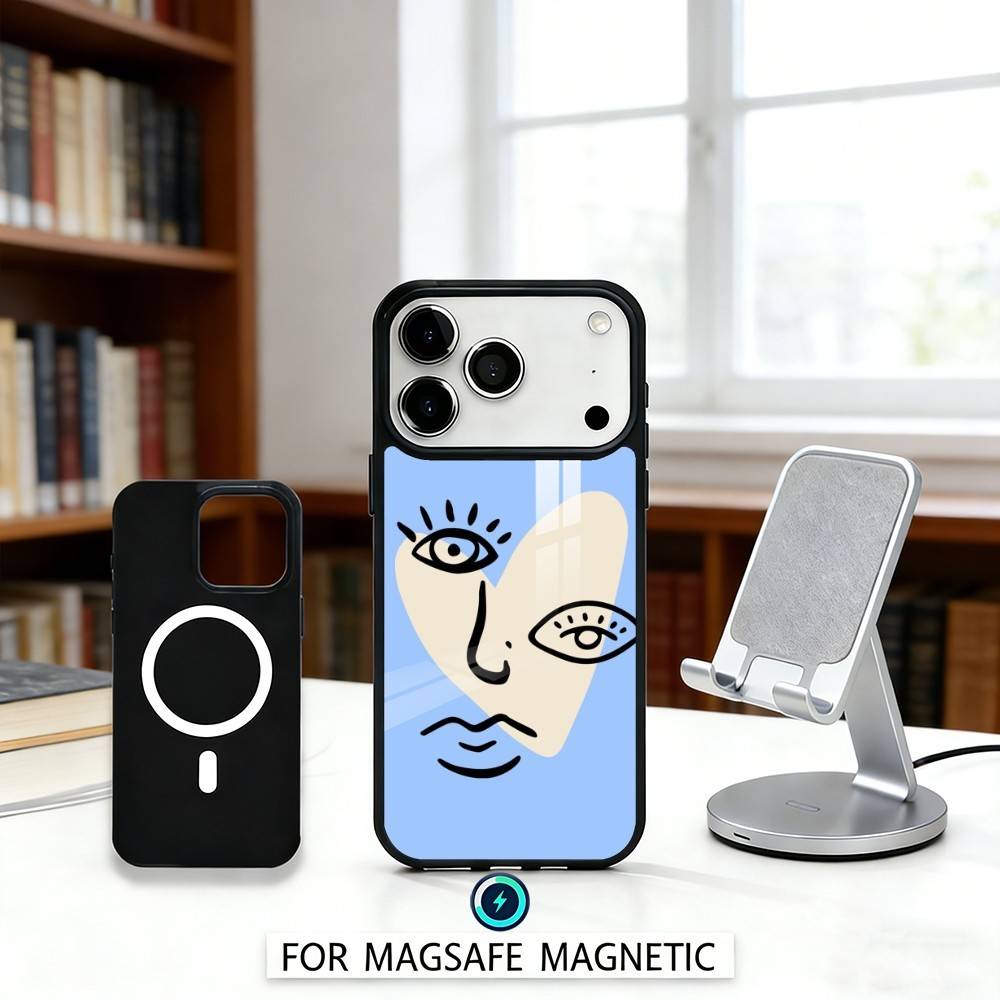 P-Picasso A-Abstract A-Art P-Painting Phone Case For iPhone17,16,15,14,13,12,Pro,Max,Magnetic For Magsafe Wireless Charging