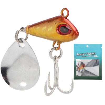 Fishing VIB Metal Mini Lures 5g Artificial Hard Fake Bait VIB Spoon Long Throw Fishing LureGolden