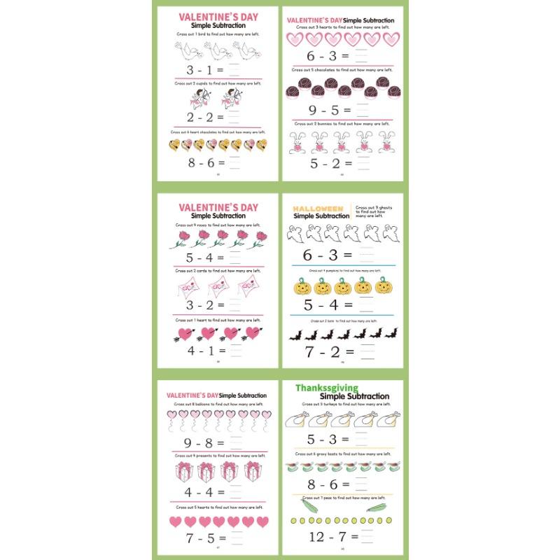 Within 10 Addition Subtraction Math Exercise Book For Kindergarten To First Grade