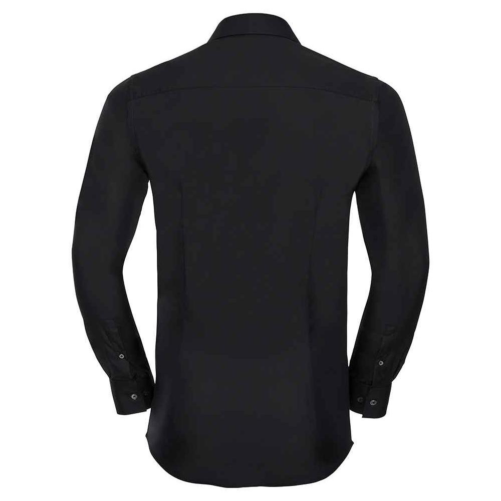 Russell Collection Mens Ultimate Stretch Slim Long-Sleeved Shirt