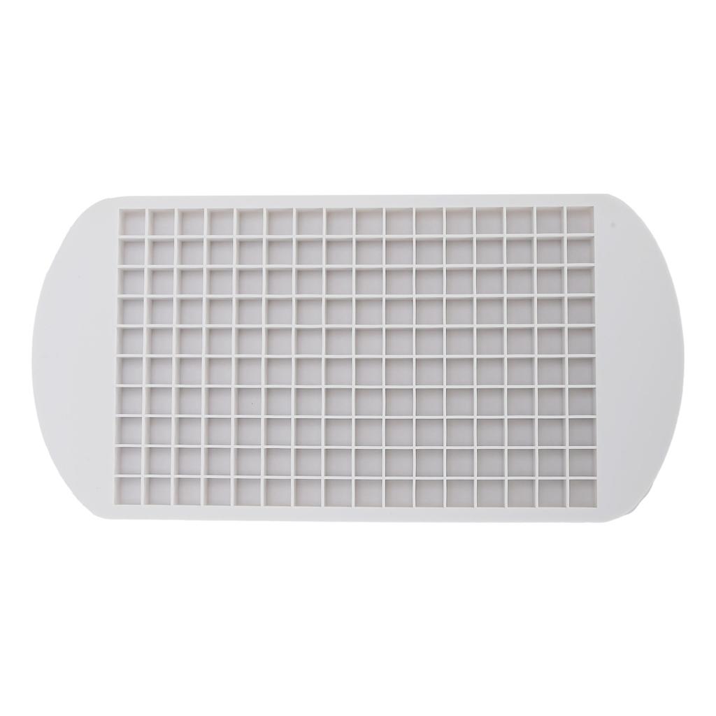 160 Grid Ice Tray Square Flexible Silicone High Temperature Resistant Mini Ice Cube Mold for Home RestaurantWhite