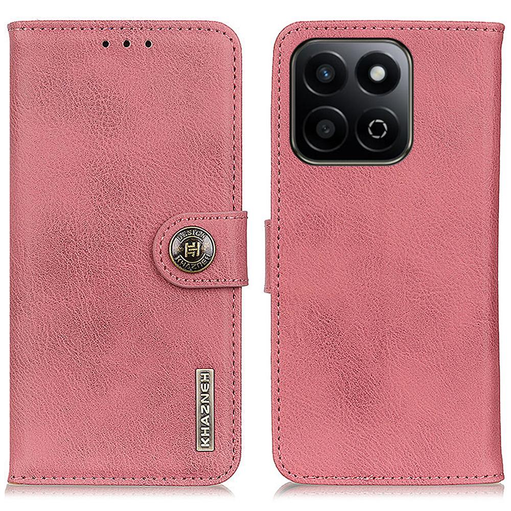 For Honor X7c 4G/200 Smart 5G/Play 60 Plus 5G Wallet Case Cowhide Texture Leather Flip Phone Cover