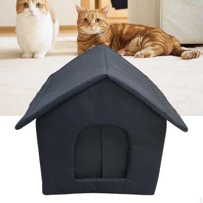 Outdoor Feral Cats Warm House Weatherproof Stray Shelter for Small Medium Pets