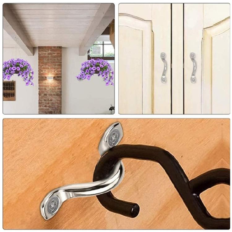 8pcs/10pcs Tie Down Anchors Point Stainless Steel Tie Down Eye Straps Kayak Deck Loop with Screw Marine Boat Top Pad Eye