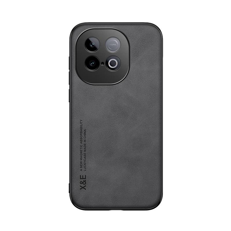 KEYSION Luxury Retro Case for IQOO Z10 Turbo 5G Soft Silicone+PC PU Leather Shockproof Phone Back Cover for IQOO Z10 Turbo Pro