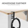 Metal Headphone Hook Clamp-On Headphone Holder New Backpack Hanger  Under Desk