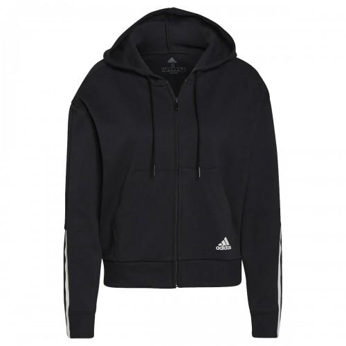 Adidas Damen/Damen Essentials Gestreifter Lockerer Schnitt Full-Zip Hoodie