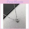 Geometric Water Drop Titanium Steel Necklace With Polished Finish For Unisex Stylish Collarbones