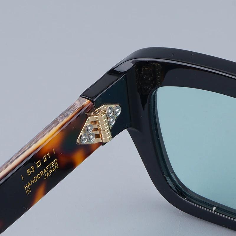 Ochelari de soare Ins JMM Walker Square Designer pentru bărbați și femei UV400, ochelari de vedere din acetat greu, realizați manual, clasici, de lux, cu carcasă