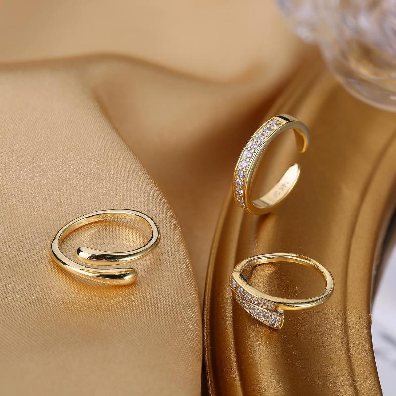 14K Gold Plated Umarmungs Zehenringe Für Damen Mädchen Einfach Verstellbar Klassisch Sommer Strand Schmuck Geschenk