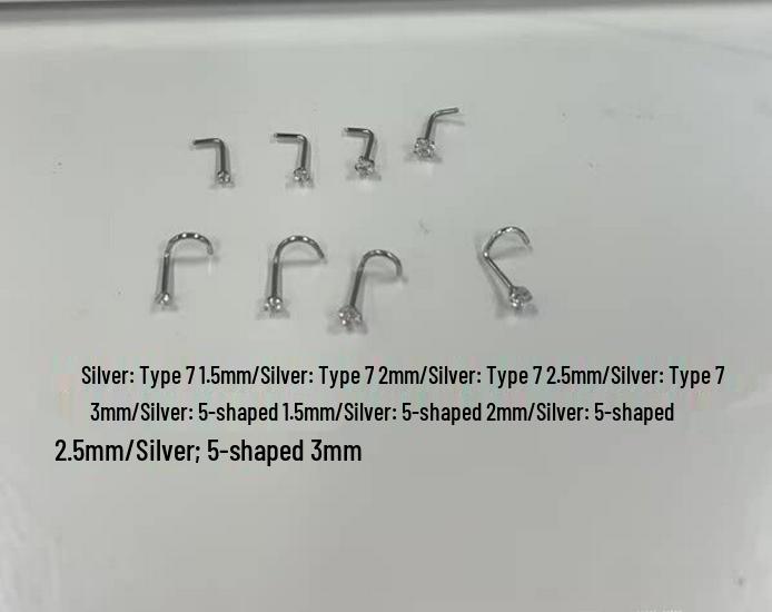 Versatile Piercing Jewelry Set: Nose Rings, Lip Studs, Tongue Rings
