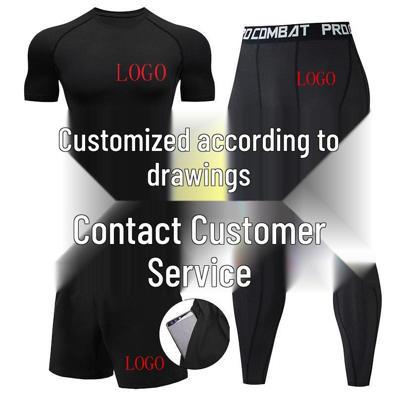 Men's Spider-Man Compression Three-Piece Quick-Dry Sports Suit