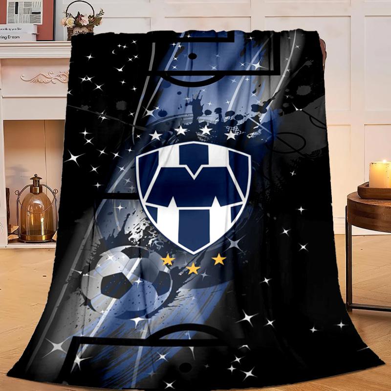 1 Stück Fußballverein Wappen Flanelldecke Geschenk, Geeignet für Männer und Frauen, Weich, Ideal für Betten und Sofa, Geburtstags- oder Weihnachtsgeschenk