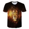 Tiger Cub 3D Digital Printed Summer Loose Casual Round Neck Short Sleeved T-Shirts Men’s