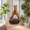 Reverse Horse Man Statue Bronze Gold Finish Mythical Creature Figurine Horse Head Human
