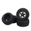 4PCS Crawler Tires Fit for HSP 94186 16208 1 14 1 16 RC Truck 80mm Rubber RC Mud Terrain Tires for Upgrade