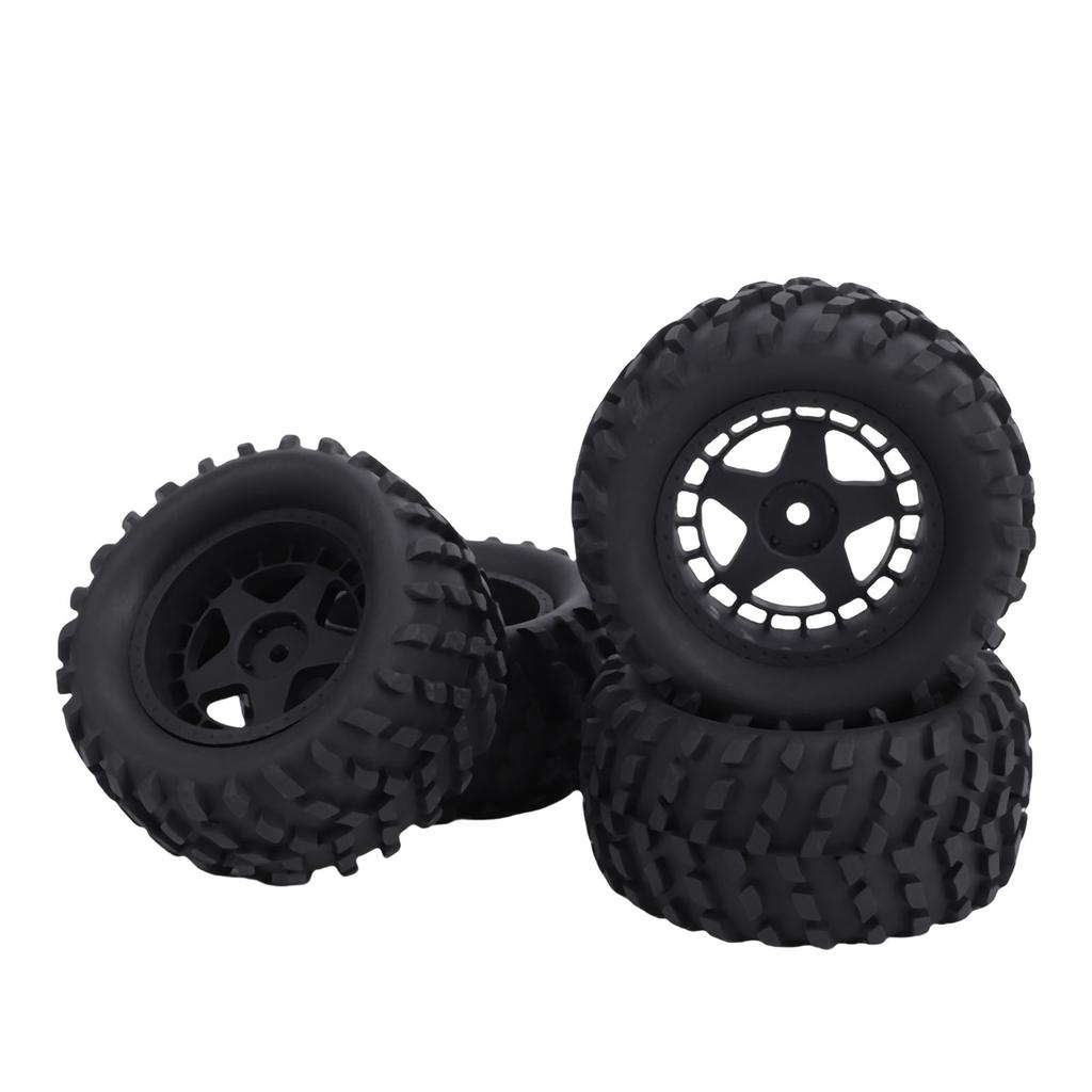 4PCS Crawler Tires Fit for HSP 94186 16208 1 14 1 16 RC Truck 80mm Rubber RC Mud Terrain Tires for Upgrade