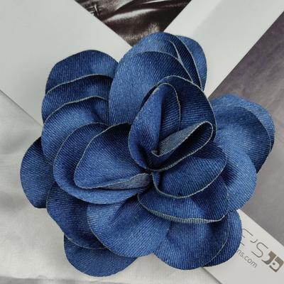2024 Cowboy Camellia Patch DIY Wedding Dress Clothing Accessories Sewing Applique Handmade 3D Flower Corsage Clothes Decoration