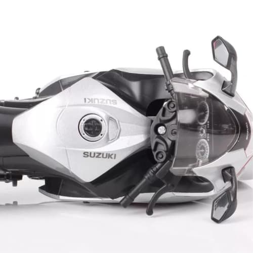 Maisto 1/12 Scale Suzuki 2022 Hayabusa Silver / Diecast Model Car, Motorcycle, Finished Model 21848
