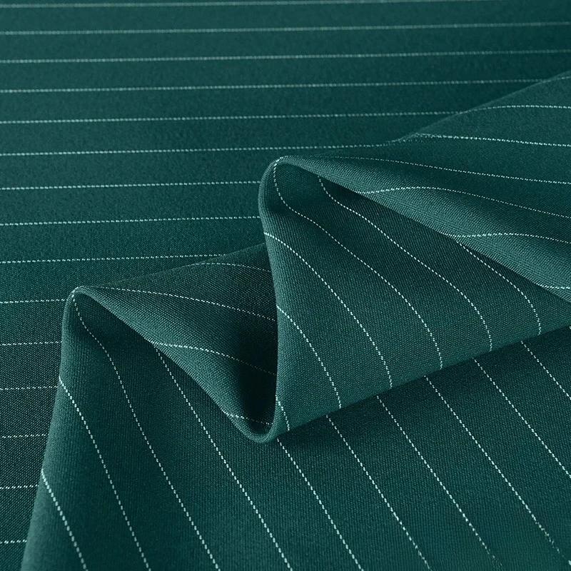 100x150cm Fine Stripe Fabric Spring Summer Fashion Skirts Suits Cloth Apparel Sewing Fabric Polyester Rayon Spandex Material