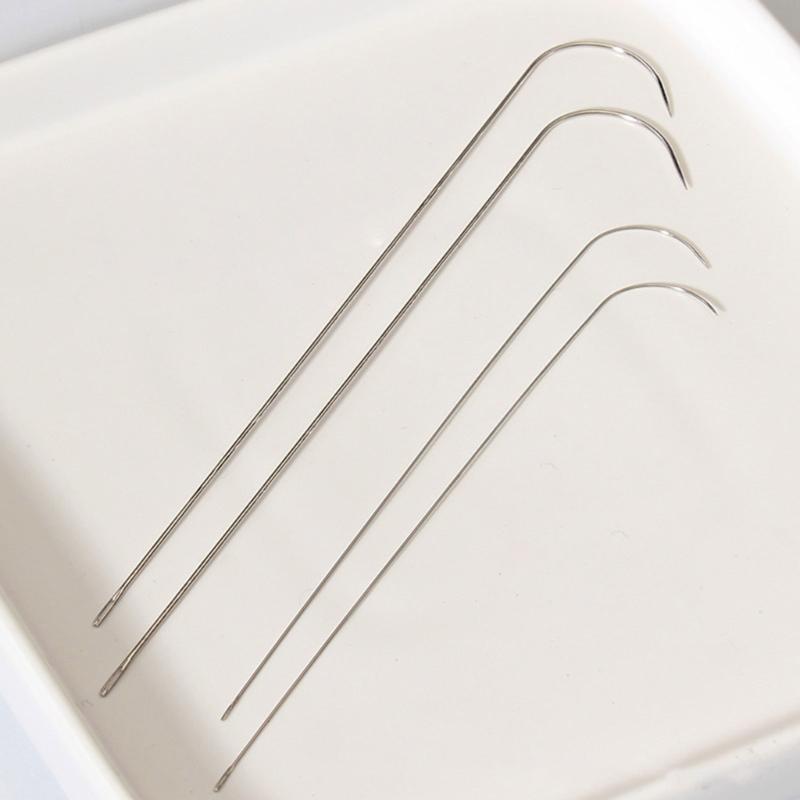 Versatile 10 Piece Alloy Beading Needle Extra Large Eye Holes For Smooth Threading Multiple Bead Types Compatibility