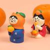 Orange Cat Citrus Cat Cute Handmade Decoration Item Cute Particle Home-made Resin Artwork Small Decoration Piece