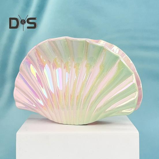 Haarspange Farbverlauf Hohles Design Muschelform Haarklammer Kunststoff Harz Material Starker Halt Hinterkopf Haarklammer