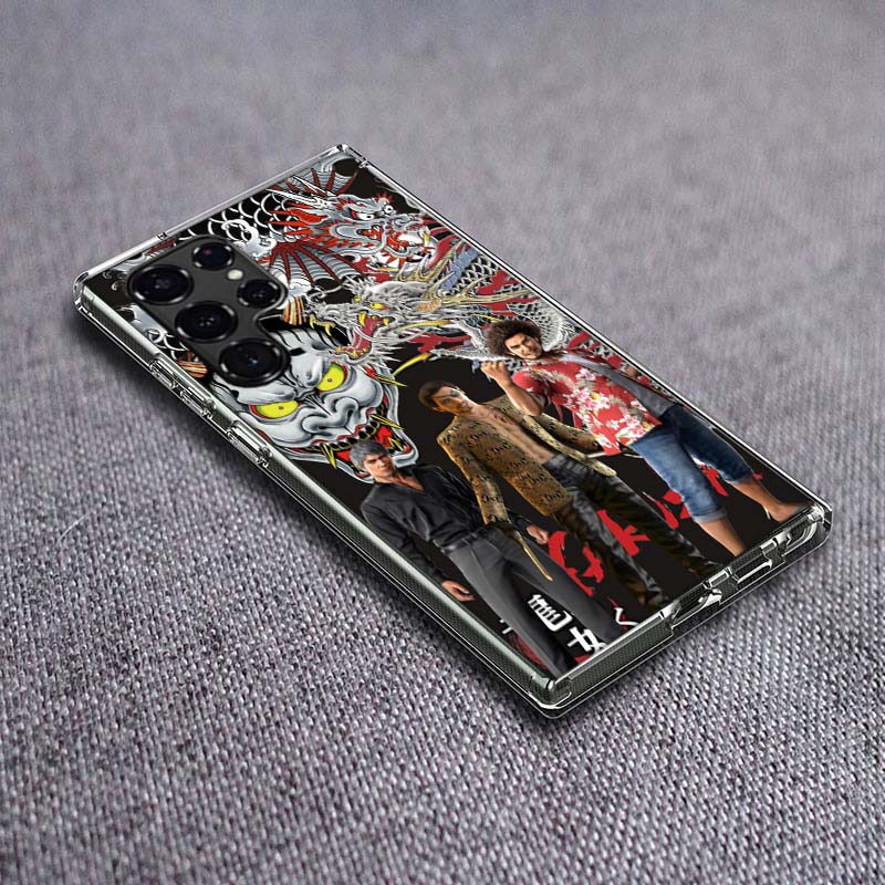 Yakuza 0 Game Phone Case For Samsung Galaxy S24 S23 S21 S20 FE S22 S26 Ultra S25 Edge S10 Plus Cover Clear TPU Capa Shell Coque