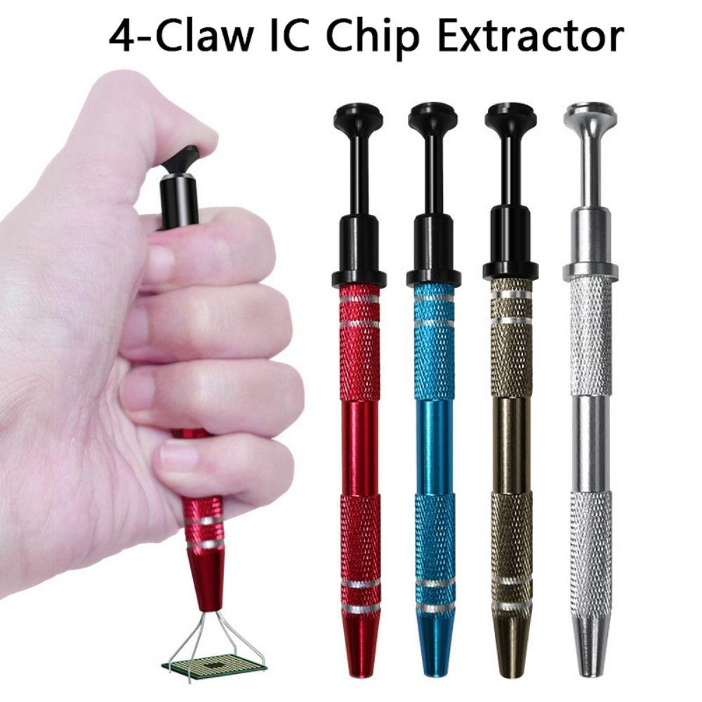 2Pcs Multipurpose 4 Claws Tweezer Non-slip Precision Parts Grabber Pick Up Puller  Screws