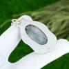 Natural Solar Moss Agate Gemstone Jewelry 925 Sterling Silver Pendant For Women