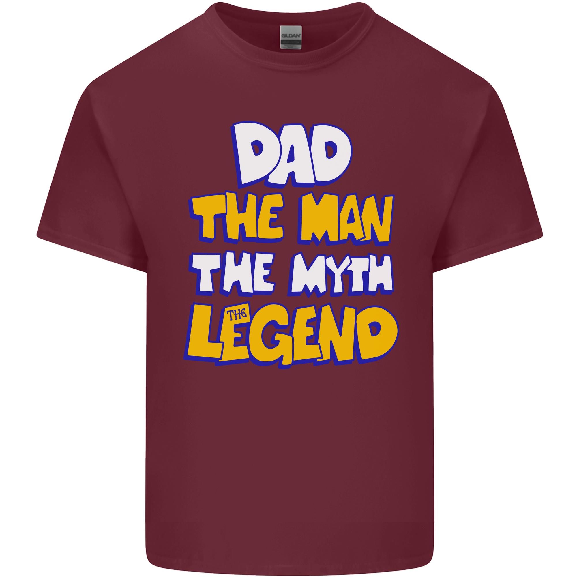 Dad the Unisex the Myth the Legend Fathers Day Unisexs Light Cotton TShirt S