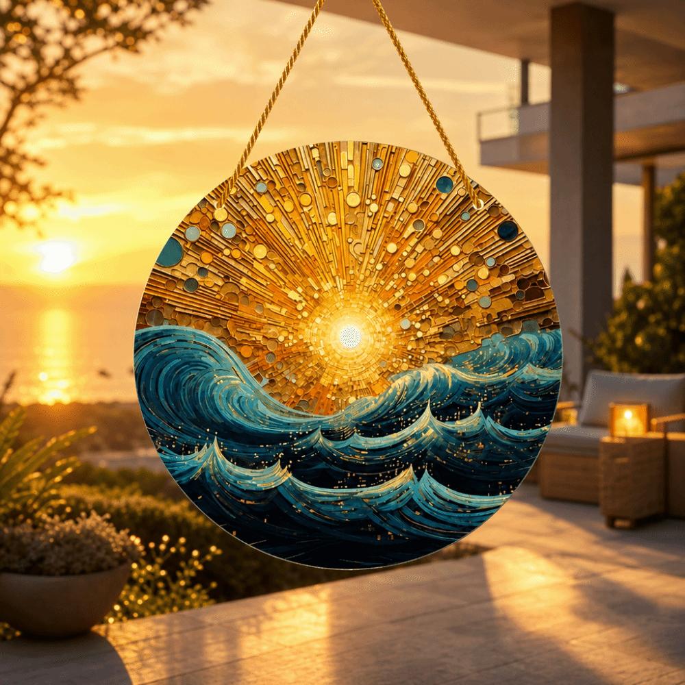 2D Flat Sun Catcher Bird Wind Chime Ornament Present Acrylic Wall Decoration Home Window