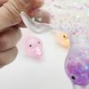Klarer Glitzer-Quietscheente Mini Liegende Ente Angstlinderndes Sensorisches Spielzeug Langsam Aufgehendes Stressball Tierform Spielzeug