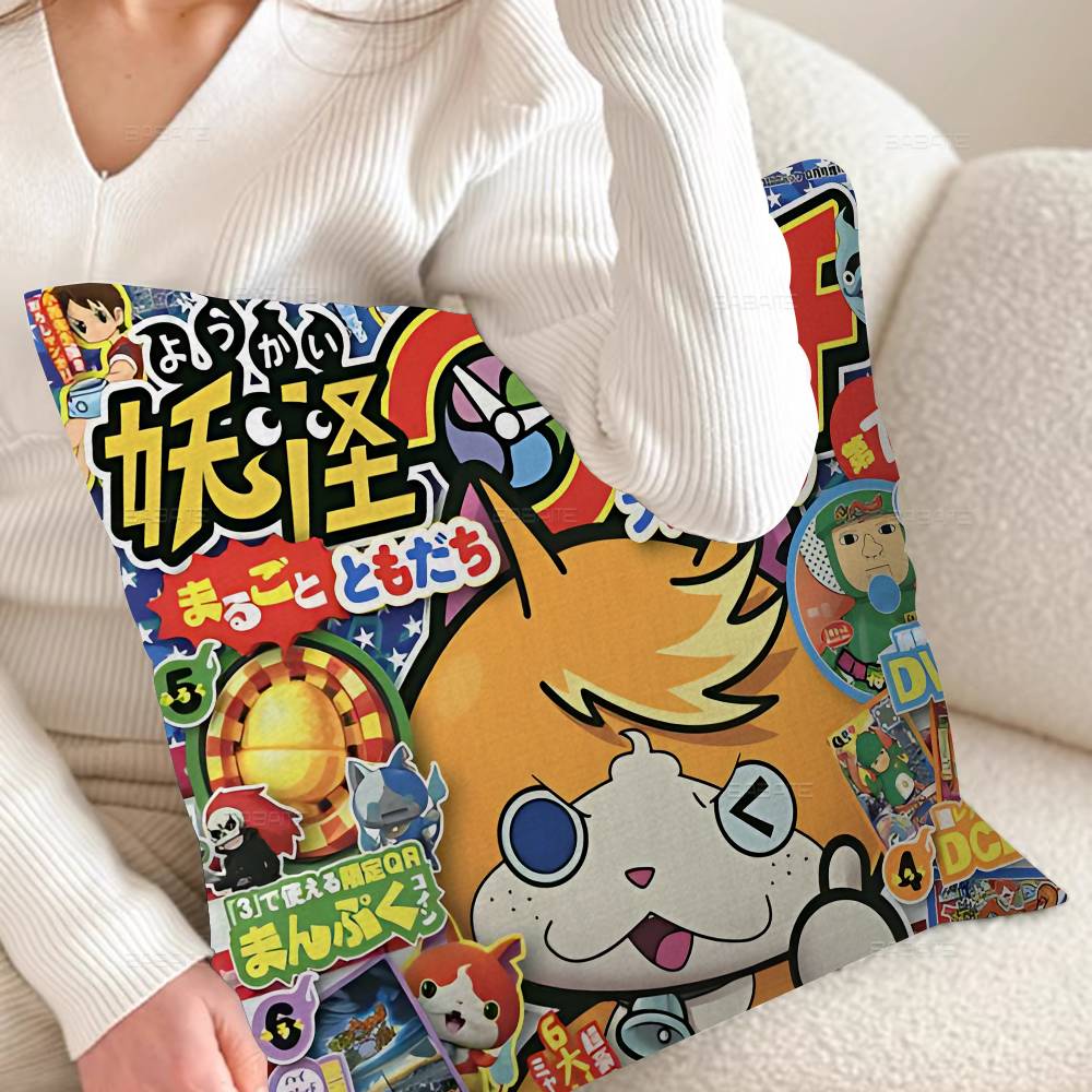 

Yo Kai Watch Anime Pillow Gifts Home Office Furnishings Bedroom Sofa Car Cushion Cover Case 45x45cm 30x30 cm