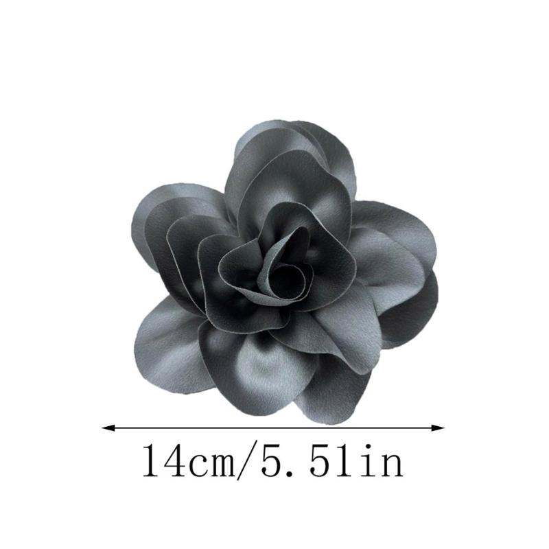 Beautiful Satins Flower Lapel Pin Delicate Brooch French Brooch with Unique Pattern for Fashion Forward Individuals